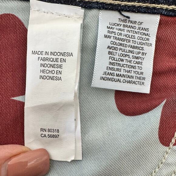 Lucky Brand Jeans Sienna Cigarette Womens Size 10 Distressed Boho Y2K Grunge - Picture 16 of 16